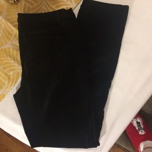 Black velvet Sundance pants